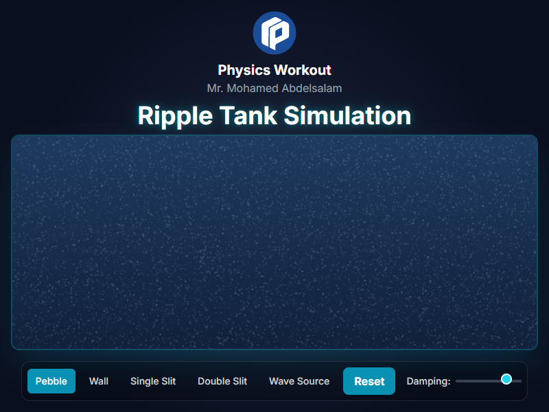 Ripple Tank Simulation simulation