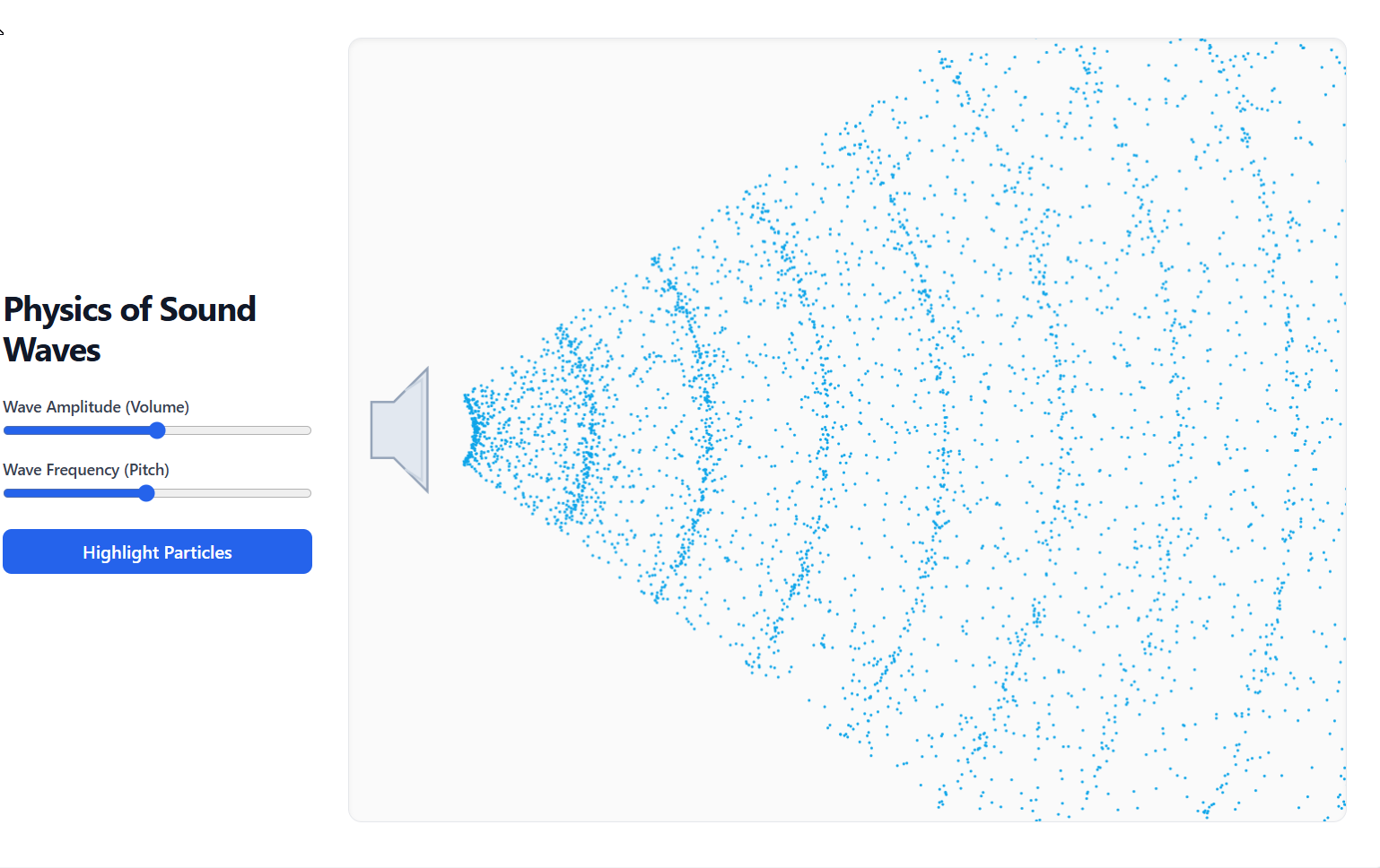Sound Wave Simulation – interactive Oscillations and Waves physics simulation