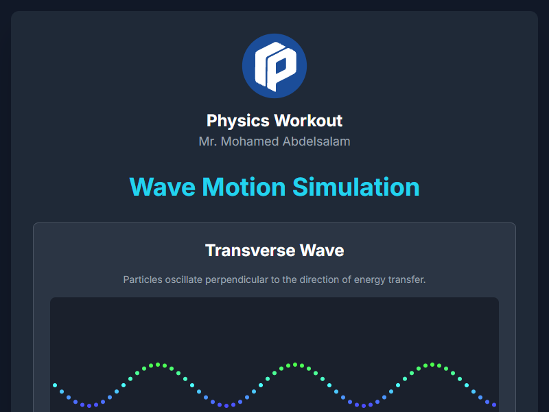 Wave Motion Simulation simulation